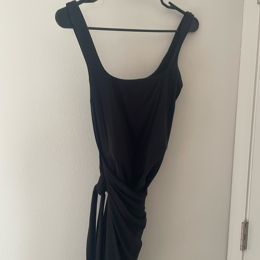 Wilfred Black One Shoulder Sheath Dress